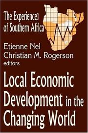 Cover of: Local Economic Development in the Changing World by 