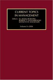 Cover of: Current Topics In Management, Vol. 9 by 