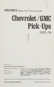 Cover of: Chilton's repair and tune-up guide by The Nichols/Chilton Editors