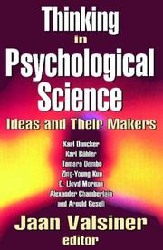 Cover of: Thinking in Psychological Science: Ideas and Their Makers
