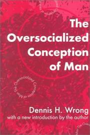 Cover of: The oversocialized conception of man