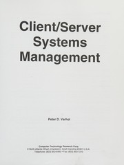 Cover of: Client/server systems management