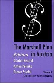 Cover of: Contemporary Austrian Studies (The Marshall Plan in Austria) | Gunter Bischoff