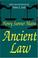 Cover of: Ancient law
