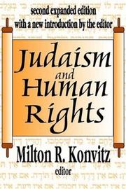 Cover of: Judaism and Human Rights