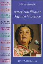 Cover of: American women against violence by Joyce Goldenstern