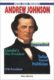 Cover of: Andrew Johnson by Mary Malone