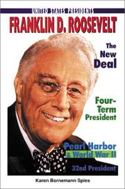 Cover of: Franklin D. Roosevelt by Karen Bornemann Spies