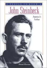 Cover of: John Steinbeck by Donnë Florence, Donnë Florence