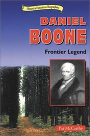 Cover of: Daniel Boone by Pat McCarthy