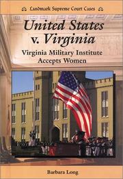 Cover of: United States v. Virginia: Virginia Military Institute accepts women