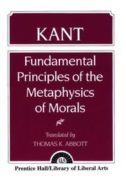 Cover of: Kant by Thomas K. Abbott, Thomas K. Abbott