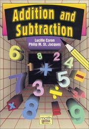 Cover of: Addition and Subtraction (Math Success) | Lucille Caron