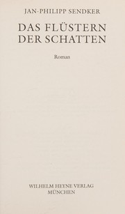 Cover of: Das Flüstern der Schatten: Roman