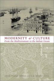 Cover of: Modernity and Culture from the Mediterranean to the Indian Ocean, 1890Ð1920