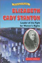 Cover of: Elizabeth Cady Stanton: leader of the fight for women's rights