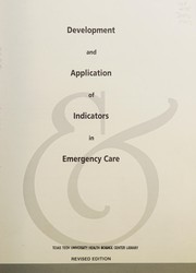 Cover of: Development and application of indicators in emergency care.