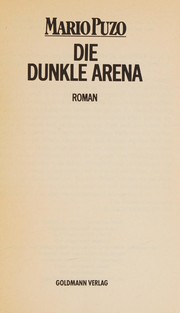 Cover of: Die dunkle Arena. Roman. by Mario Puzo