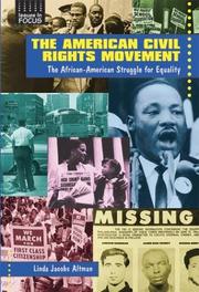 Cover of: The American civil rights movement: the African-American struggle for equality