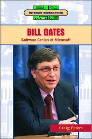 Cover of: Bill Gates: Software Genius of Microsoft (Internet Biographies)