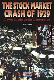 Cover of: The Stock Market Crash of 1929: Dawn of the Great Depression (American Disasters)