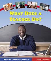 Cover of: What does a teacher do?