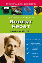 Cover of: A Student's Guide to Robert Frost (Understanding Literature)