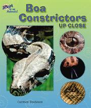 Cover of: Boa constrictors up close