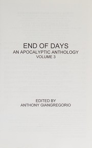 Cover of: End of Days: An Apocalyptic Anthology Volume 3