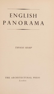Cover of: English Panorama by Thomas Sharp