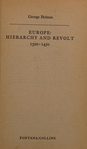 Cover of: Europe, hierarchy and revolt, 1320-1450