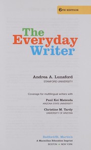 Cover of: Everyday Writer by Andrea A. Lunsford