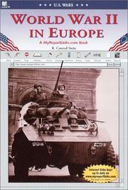 Cover of: World War II in Europe by R. Conrad Stein