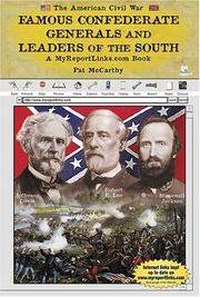 Cover of: Famous Confederate generals and leaders of the South: a myreportlinks.com book