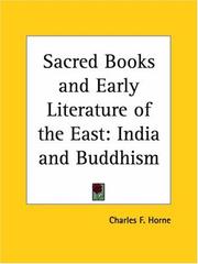 Cover of: India and Buddhism (Sacred Books and Early Literature of the East, Vol. 10) (Sacred Books & Early Literature of the East)