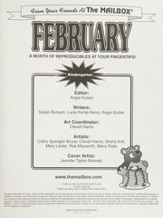 Cover of: February: Reproducible Activities (From Your Friends At the Mailbox) Kindergarten