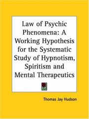 Cover of: Law of Psychic Phenomena by Thomson Jay Hudson
