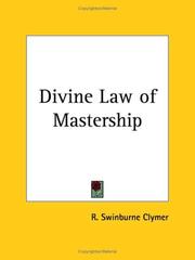Cover of: Divine Law of Mastership