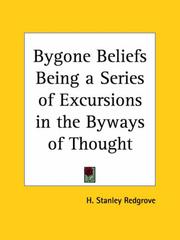 Cover of: Bygone Beliefs by H. Stanley Redgrove