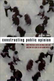 Cover of: Constructing Public Opinion