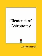 Cover of: Elements of Astronomy