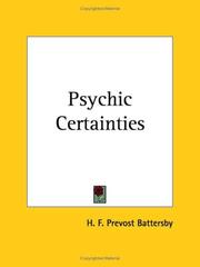 Cover of: Psychic Certainties