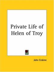 Cover of: Private Life of Helen of Troy