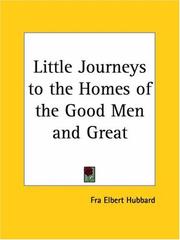 Cover of: Good Men (Little Journeys to the Homes of the Great, Vol. 1)