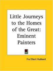 Cover of: Eminent Painters (Little Journeys to the Homes of the Great, Vol. 4)