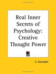 Cover of: Real Inner Secrets of Psychology: Creative Thought Power