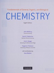 Cover of: Fundamentals of General, Organic, and Biological Chemistry