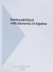 Cover of: Fundamentals with elements of algebra