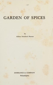 Cover of: Garden of spices