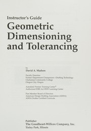 Cover of: Geometric Dimensioning and Tolerancing